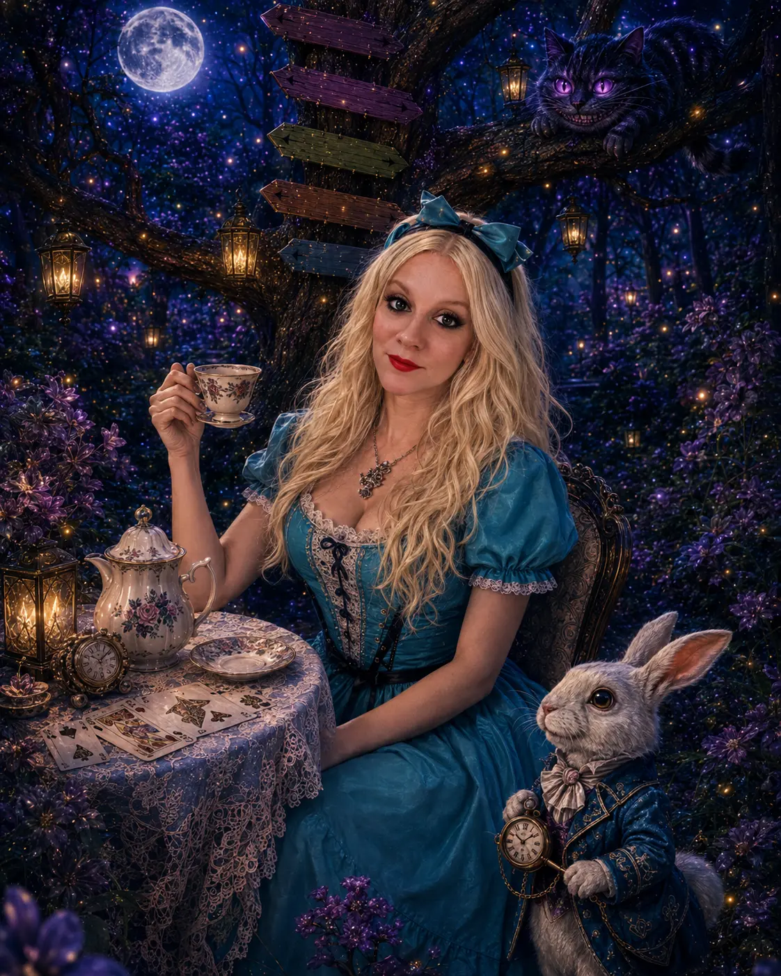 Alice — Moonlit Tea Party