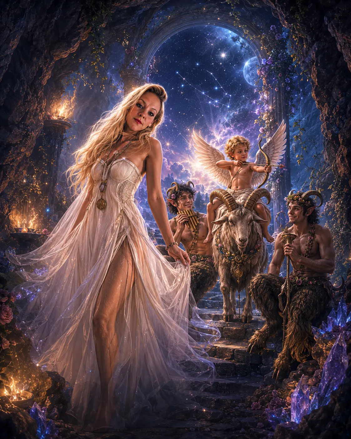 The Fauns & Cupid