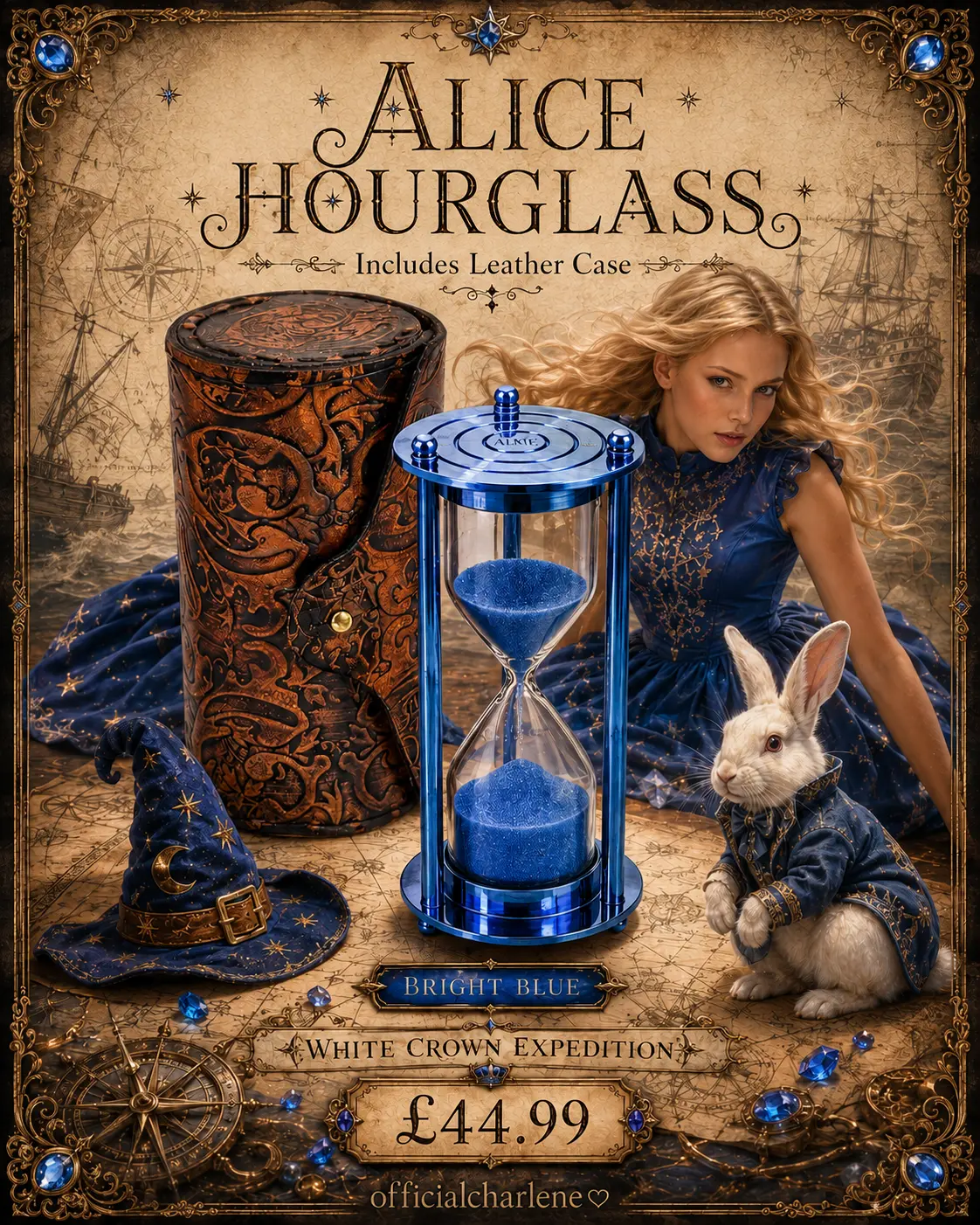 Alice Hour Glass — Blue