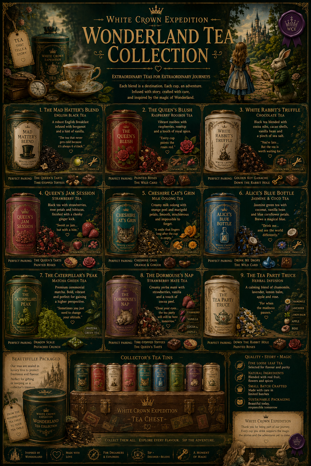 Wonderland Tea Tins