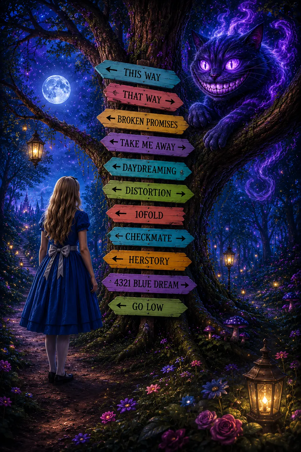 The Wonderland Signpost