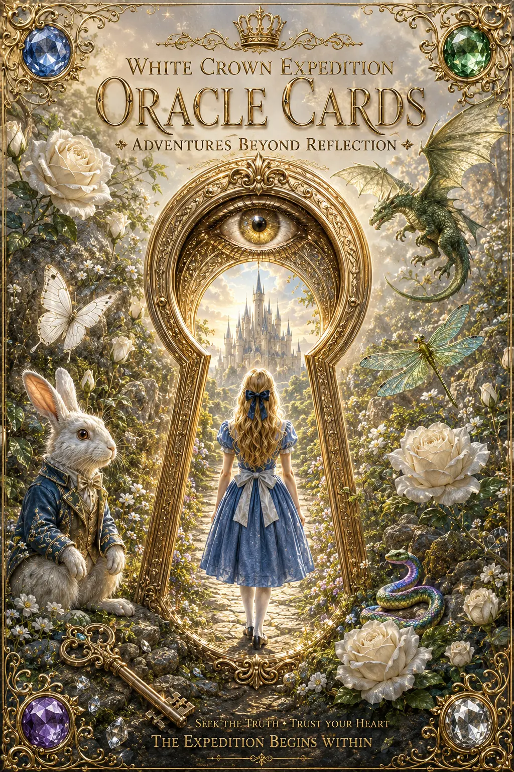 White Crown Expedition Oracle Cards — Adventures Beyond Reflection